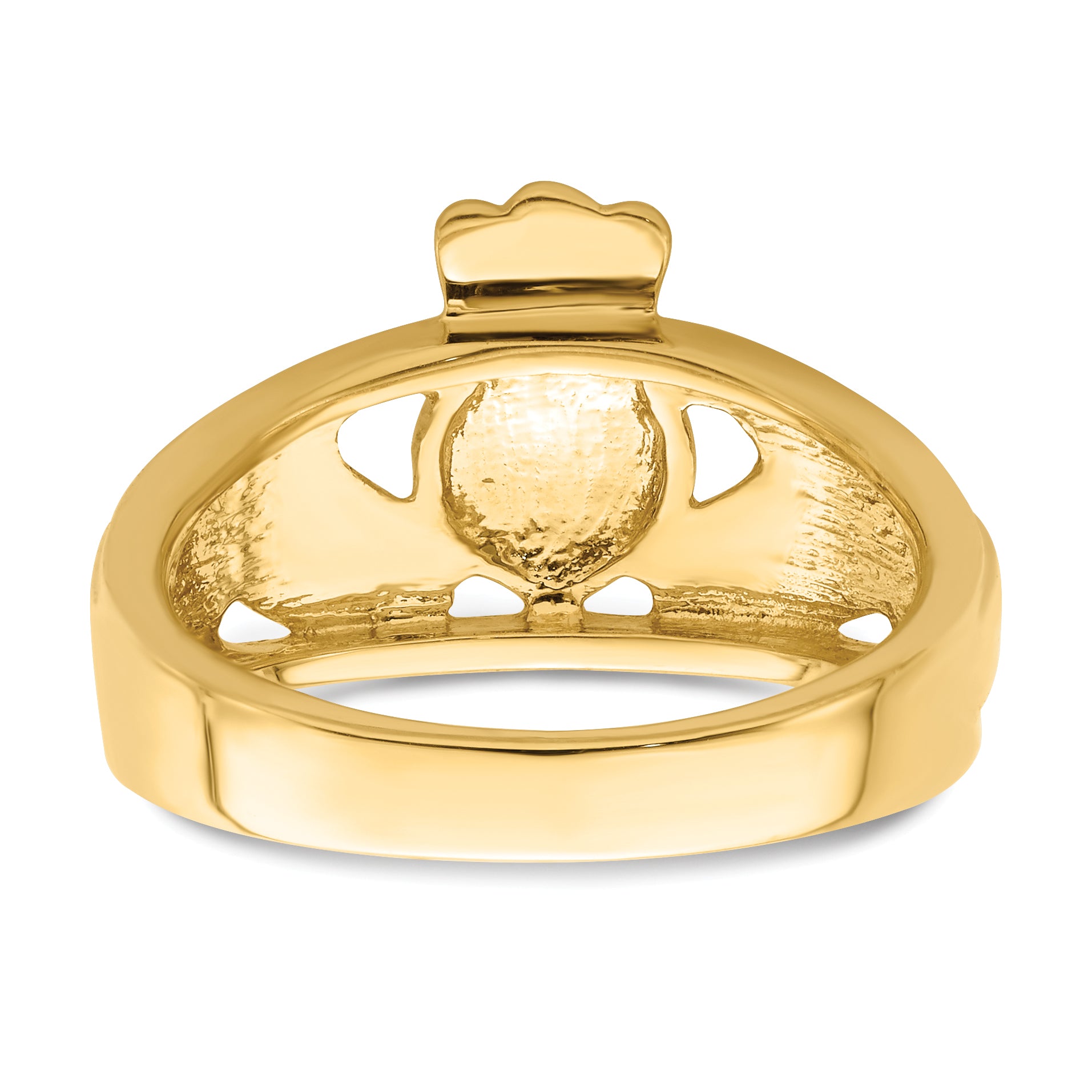 14k Polished Ladies Claddagh Ring