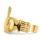 14k Polished Ladies Claddagh Ring