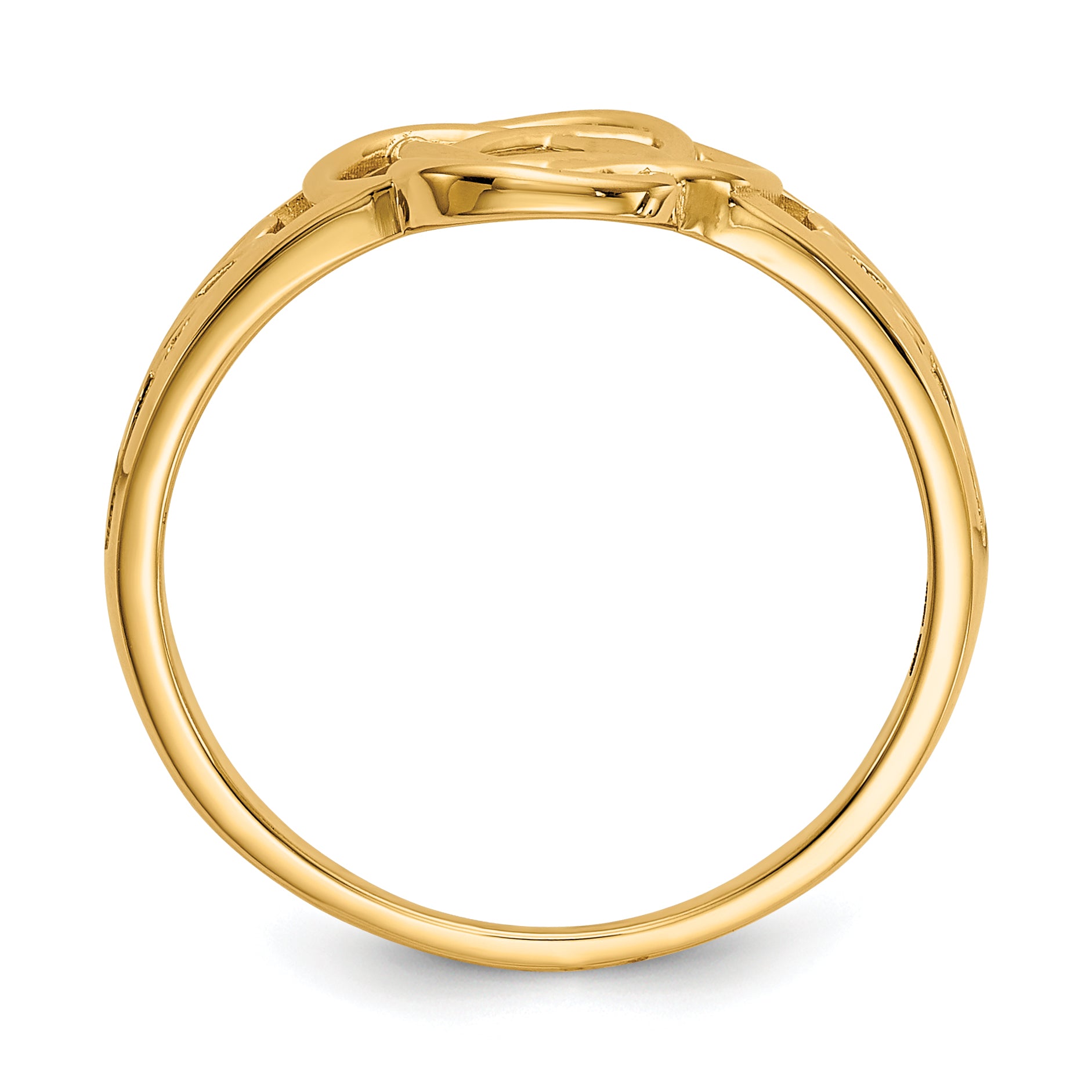 14k Polished Ladies Celtic Knot Ring Secondary image