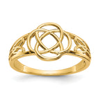 14k Polished Ladies Celtic Knot Ring