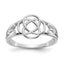 14k White Gold Ladies Celtic Knot Ring