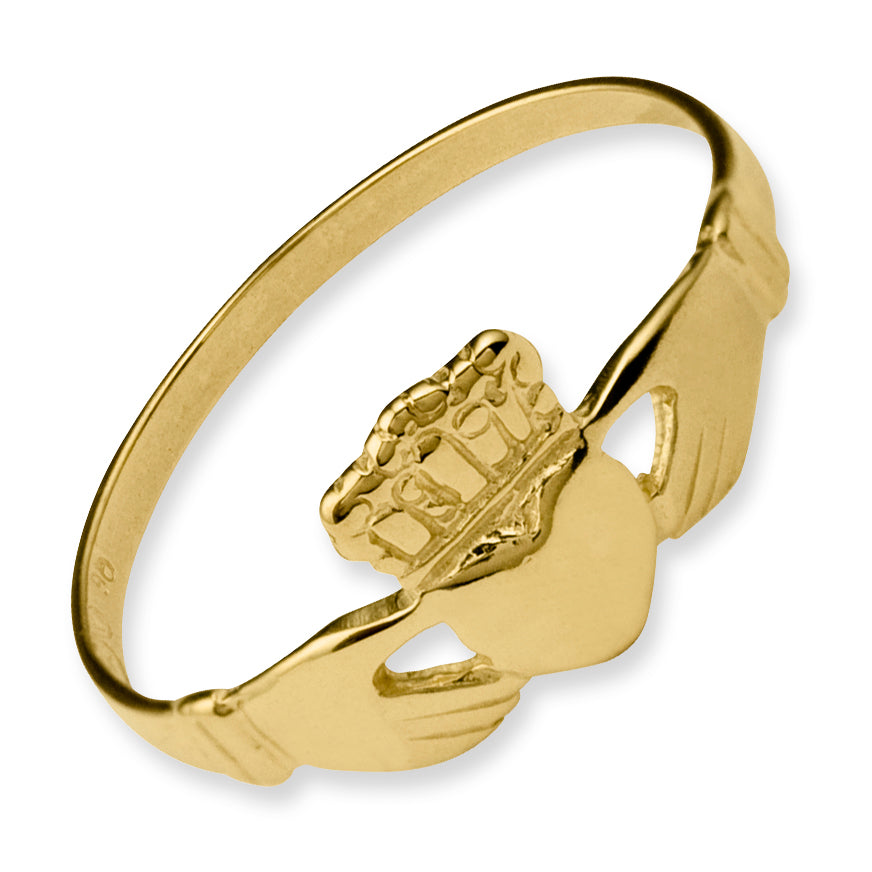 14k Polished Ladies Claddagh Ring