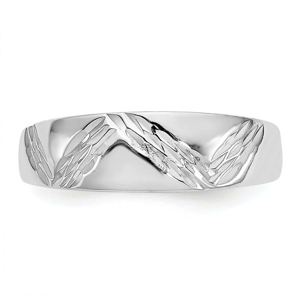 14k White Gold Fancy Toe Ring