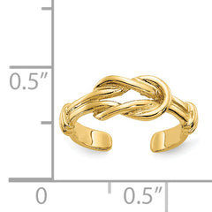 14k Love Knot Toe Ring