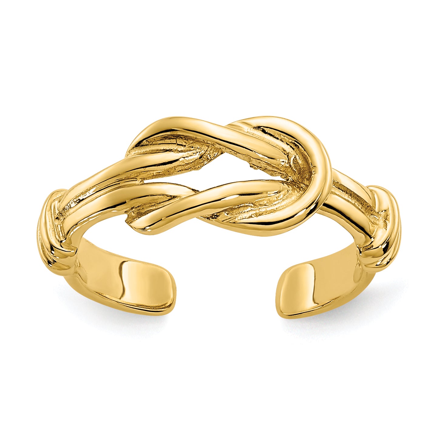 14k Love Knot Toe Ring Main image