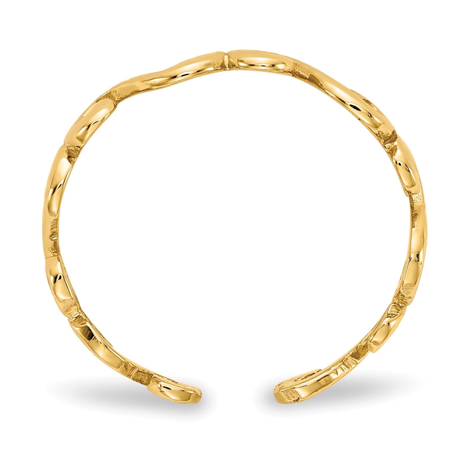 14k Swirl Toe Ring Secondary image