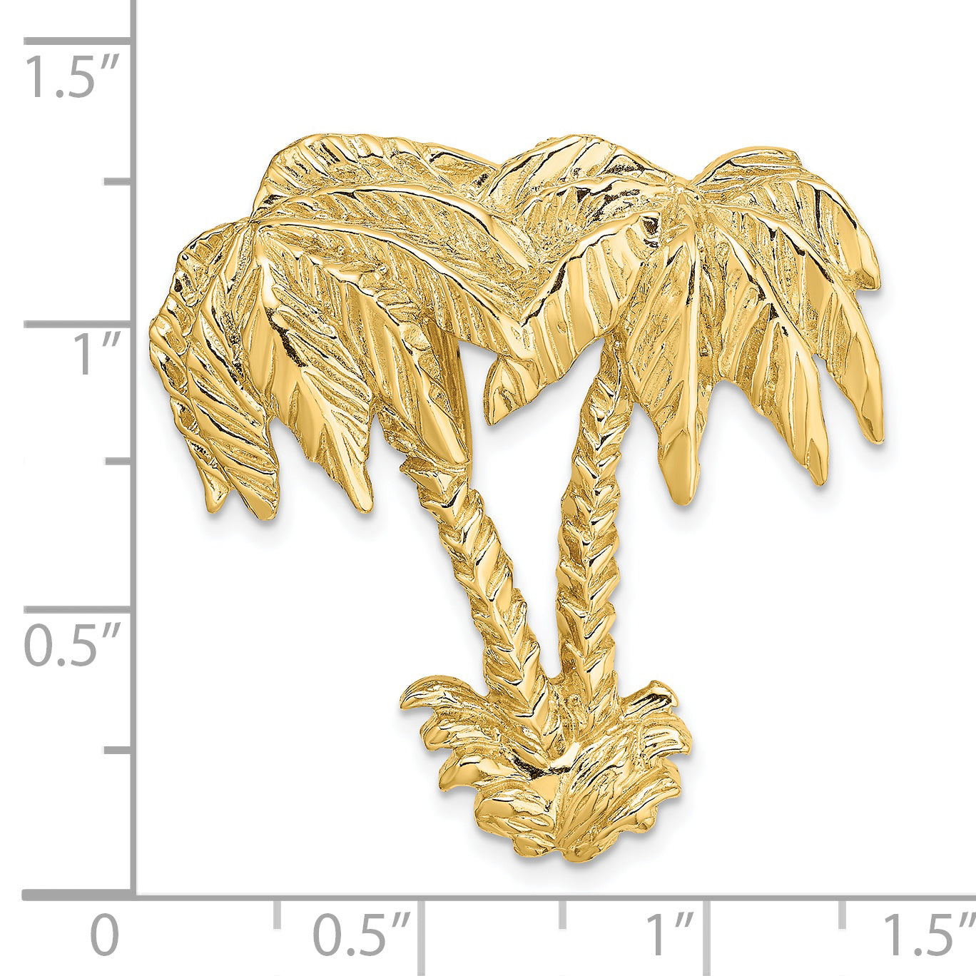 14k Double Palm Tree Slide