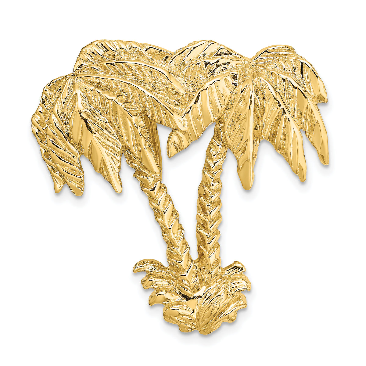 14k Double Palm Tree Slide