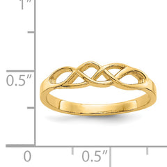 10k Free Form Knot Ring