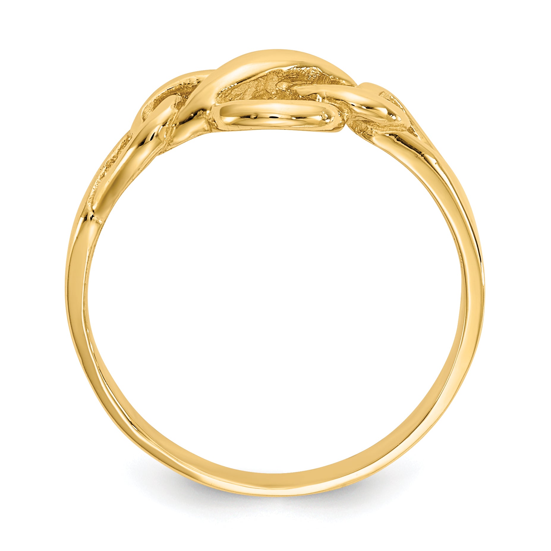 14k Free Form Knot Ring Secondary image