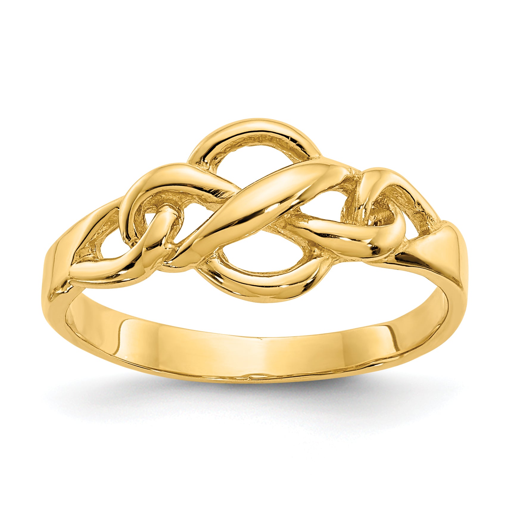 14k Free Form Knot Ring Main image