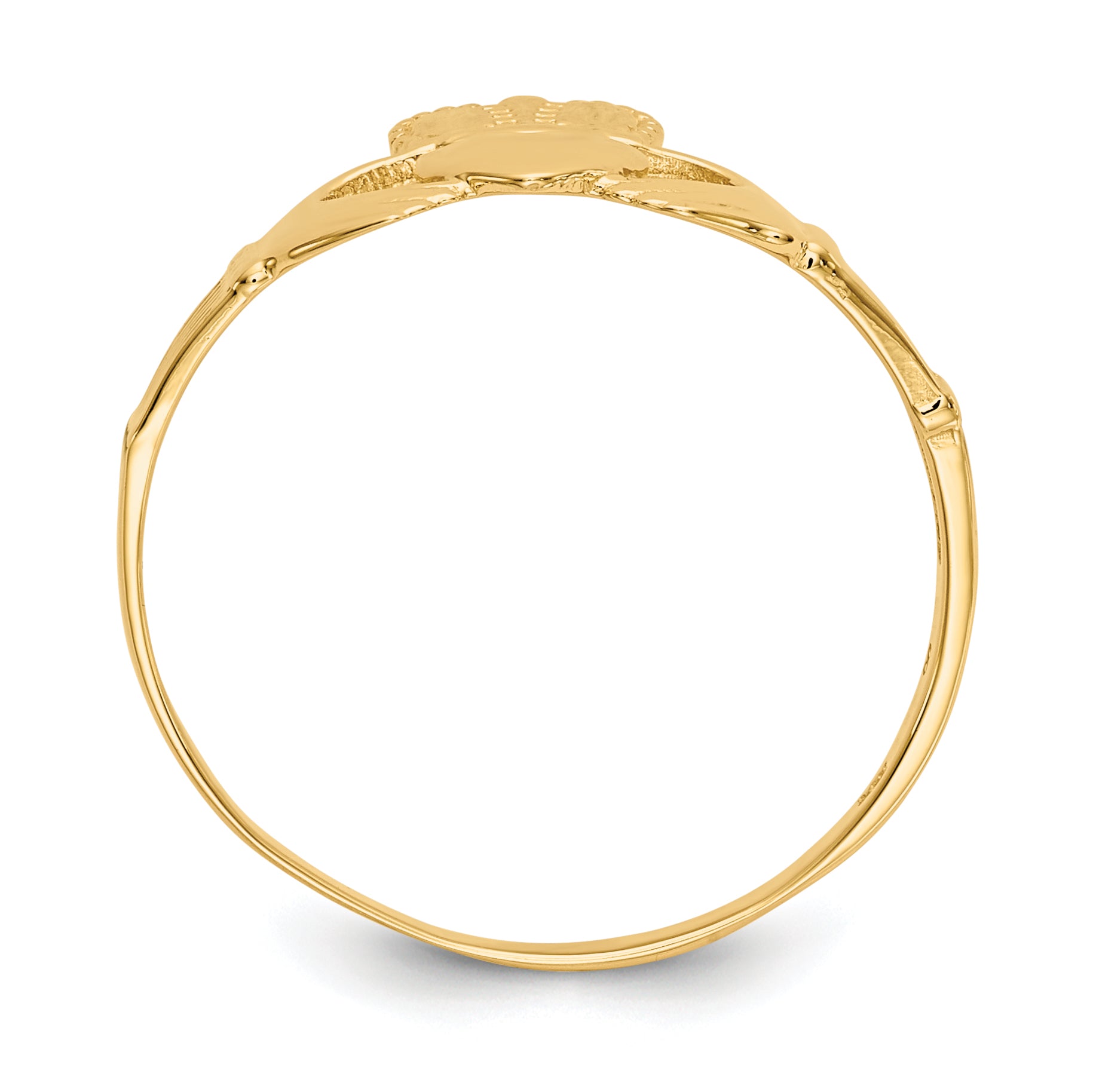14k Ladies Claddagh Ring Secondary image