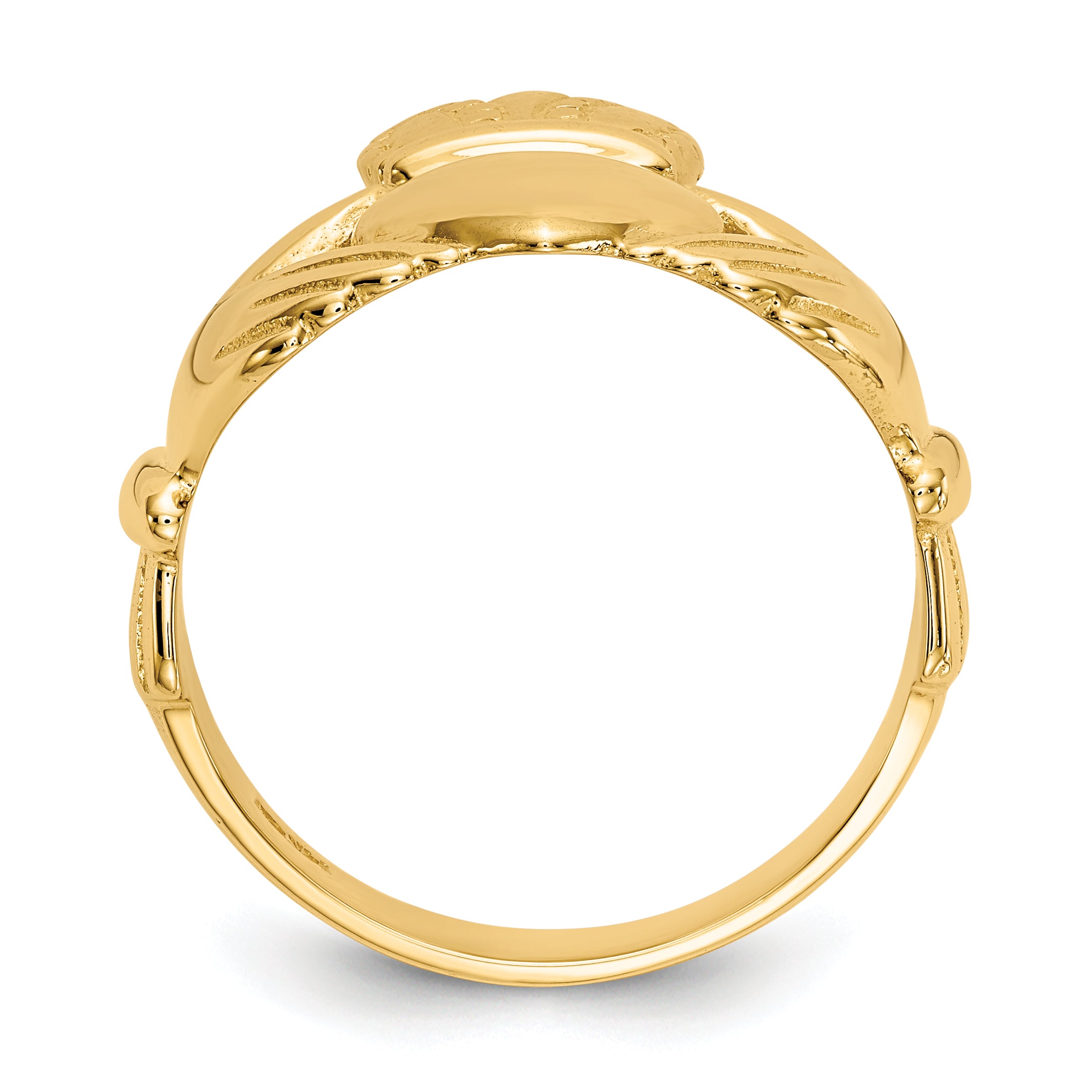 14k Men's Claddagh Ring