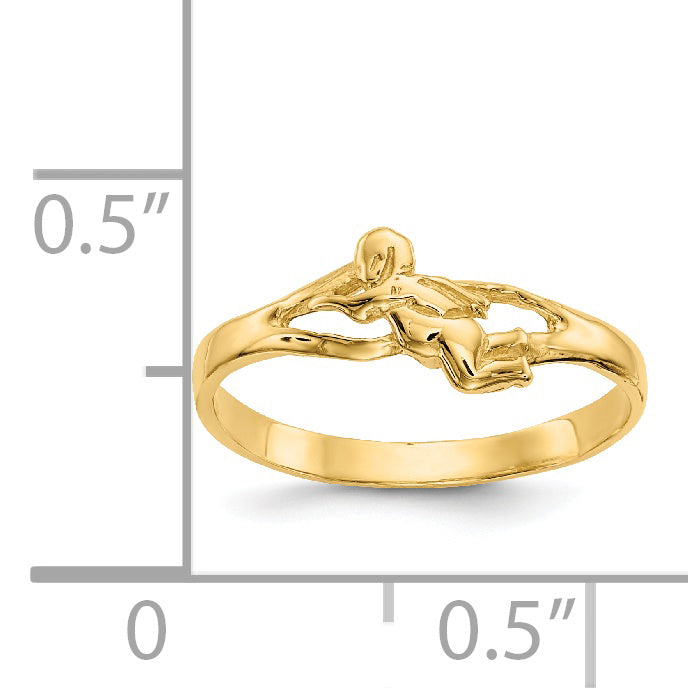 14k Angel Baby Ring