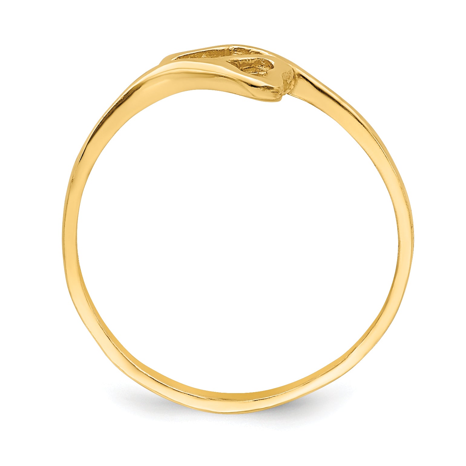 14k Double Heart Baby Ring Secondary image