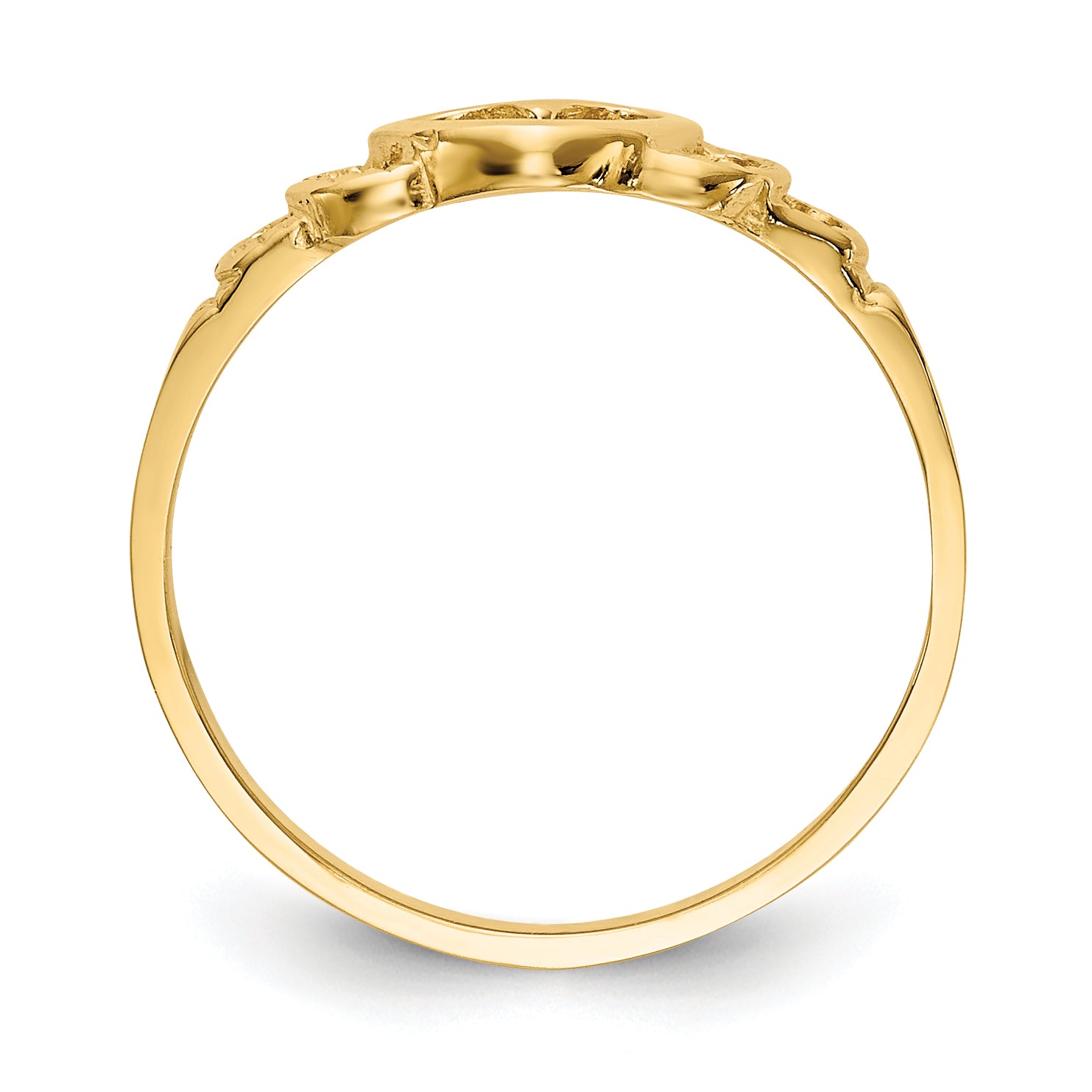 14k Heart Baby Ring Secondary image