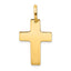 14k Polished Cross Charm