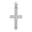 14k White Gold Cross Pendant