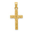 14k Hollow Crucifix Pendant
