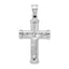 14K White Gold Reversible Crucifix Pendant
