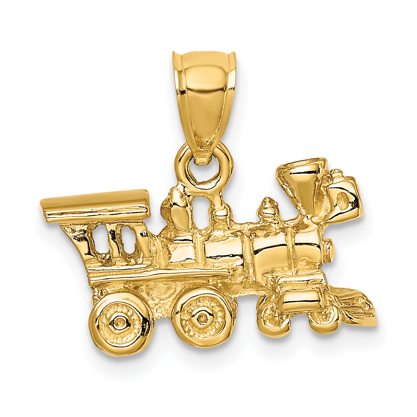 14k 3-D Locomotive Charm Main image
