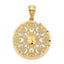 14K Fancy Filigree / Diamond Cut Charm