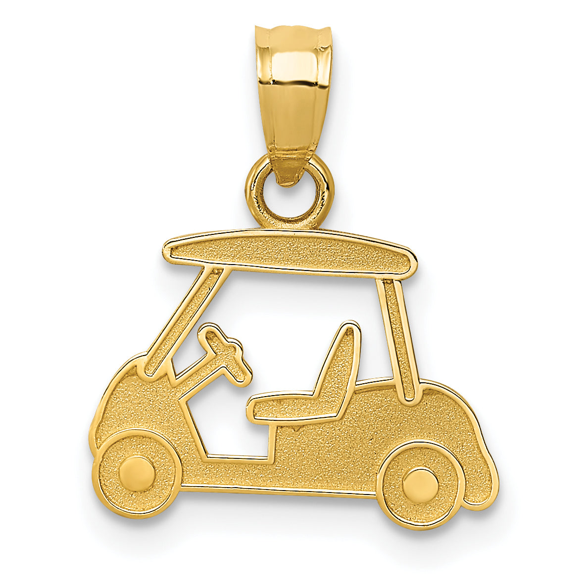 14k Golf Cart Charm Main image