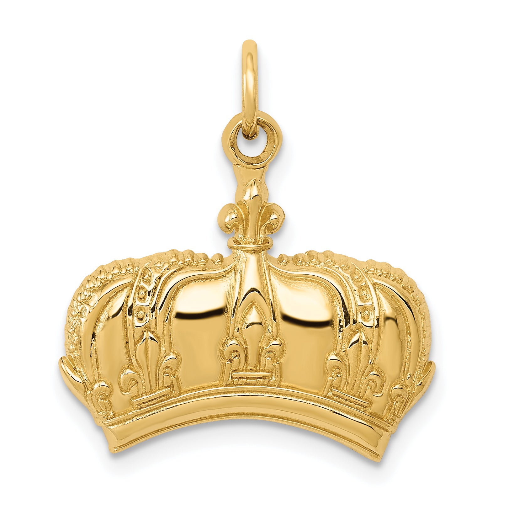 14k Fleur De Lis Crown Charm Main image