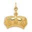 14k Fleur De Lis Crown Charm