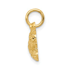 14K Gold Go-Kart Pendant with Polished Finish  Men's Themed Charm