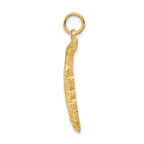 14K Yellow Gold Alligator Charm Pendant for Men  Detailed and Themed Design