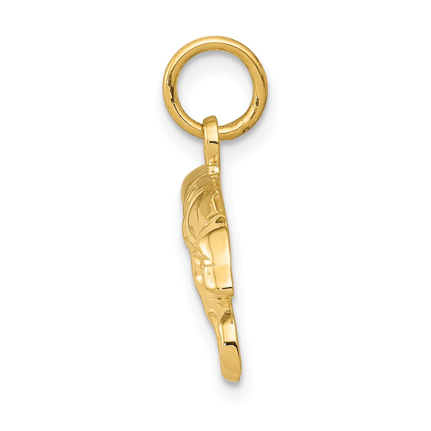 14K Gold Greyhound Charm with Polished Finish Elegant, Themed Design Secondary image