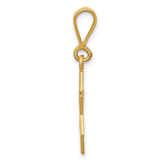 14K Gold Star of David Charm, Solid and Elegant