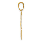 14K Gold Filigree Chamseh Pendant with Intricate Cast Design  Elegant and Timeless