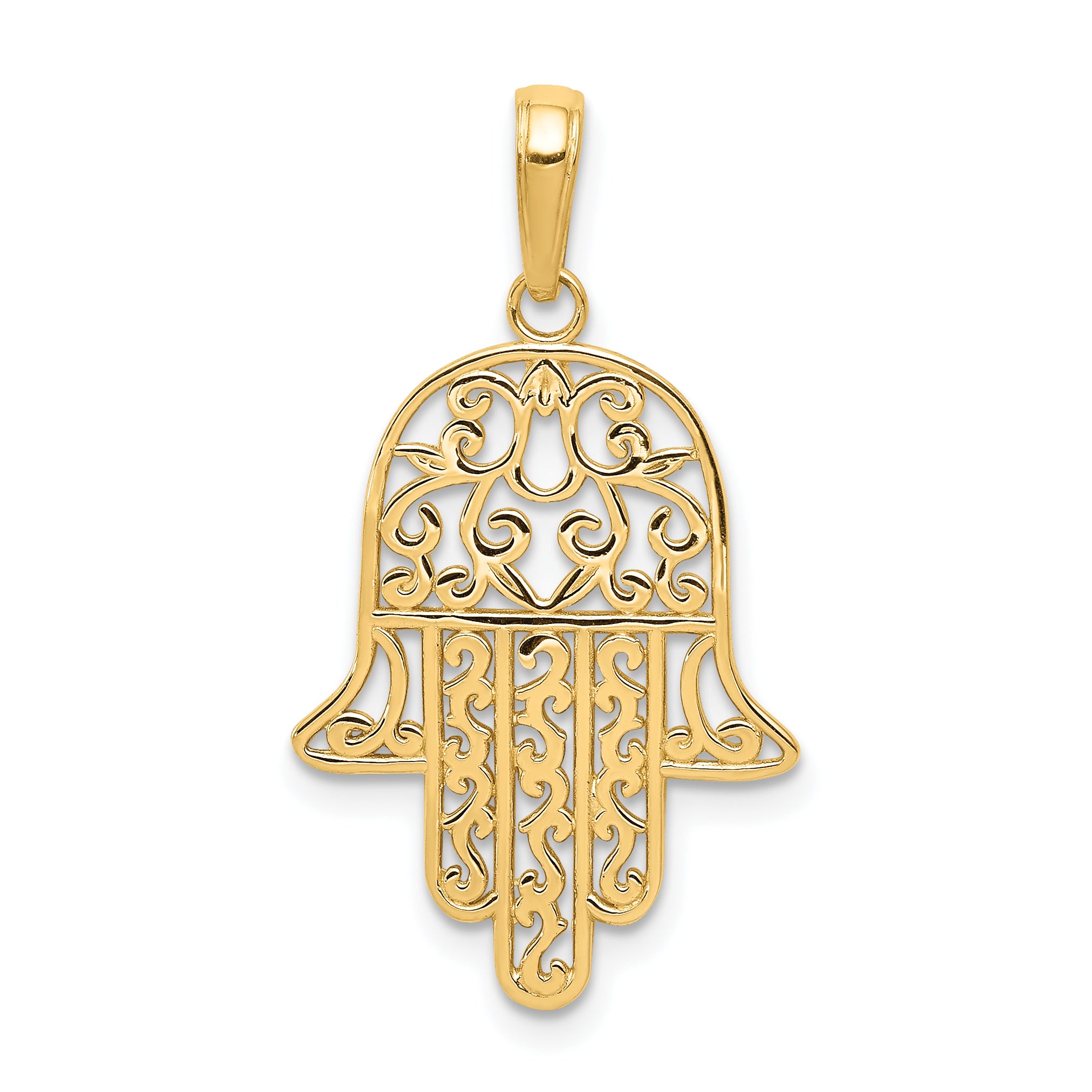 14K Filigree Chamseh Pendant Main image