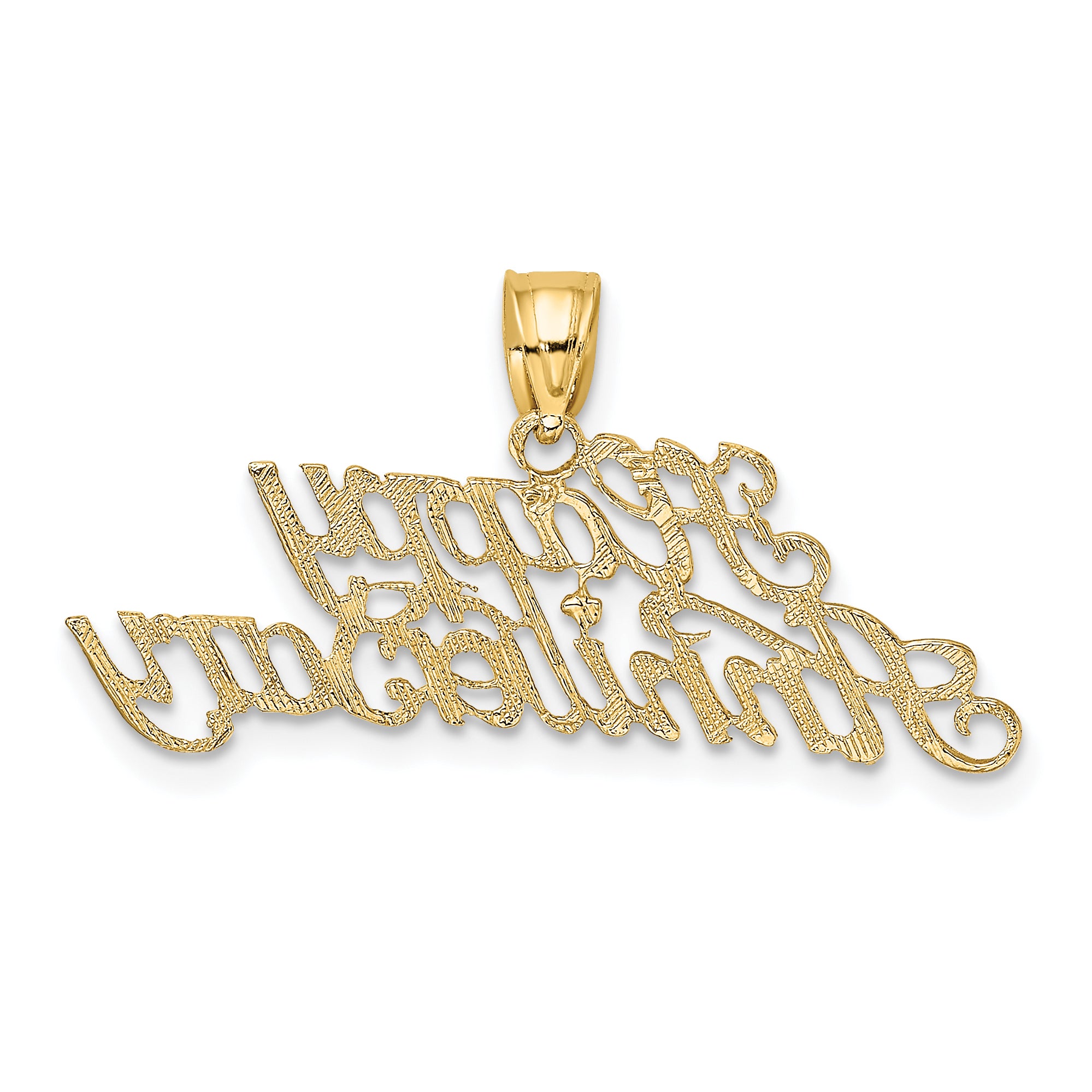 14K Polished HAPPY ANNIVERSARY Charm