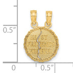 14K BEST FRIENDS FOREVER Break apart Charm