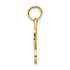 14K Gold Sweet 16 Pendant with Polished Finish Elegant Gift