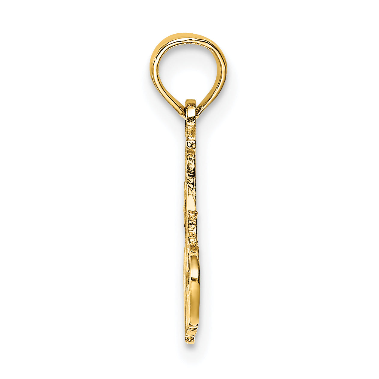 14K Polished #1 MOM Pendant