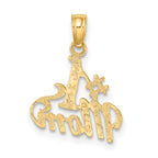 14K Polished #1 MOM Pendant