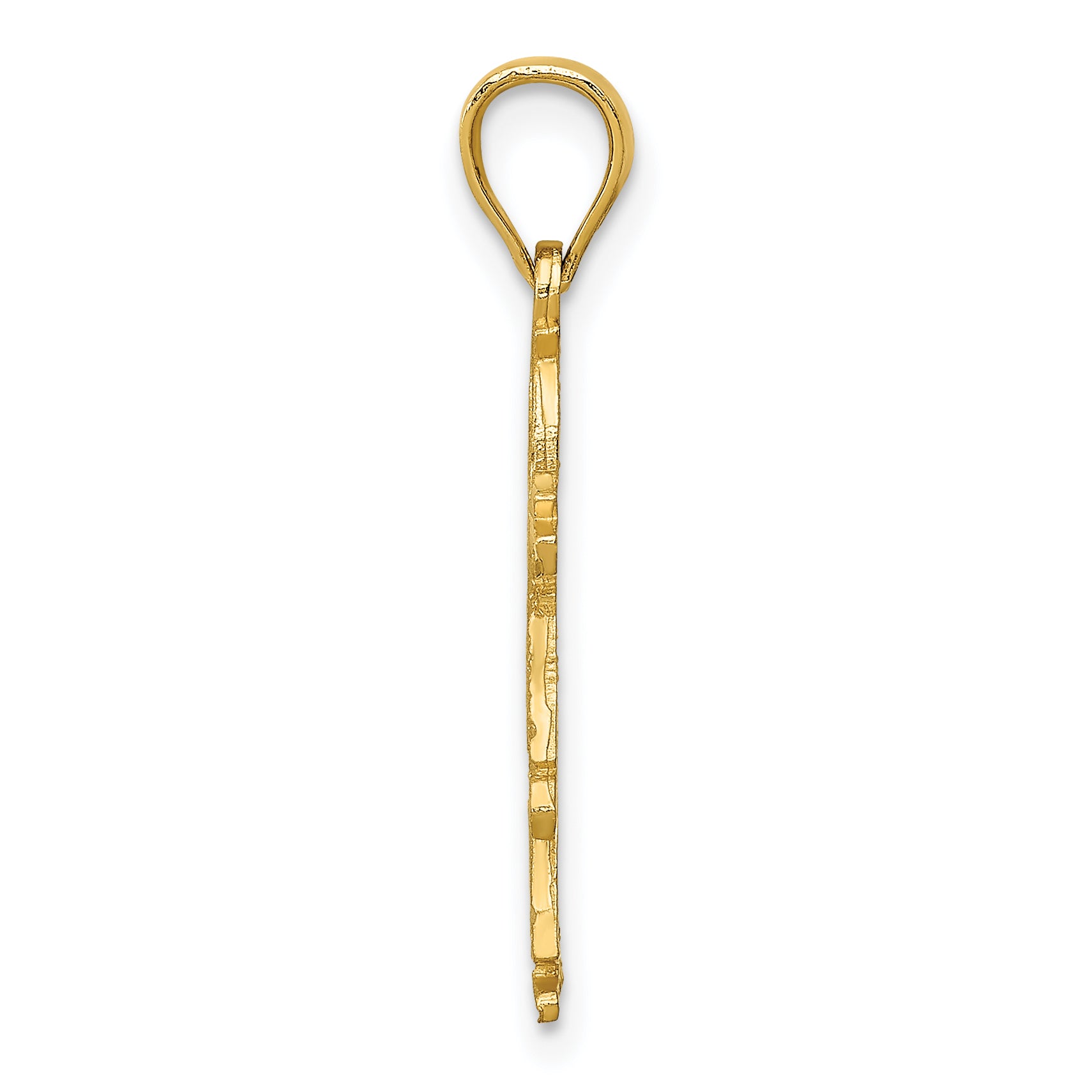 14K Gold Girl Charm Pendant with Solid Casted Design by Sophia Jewelers Secondary image