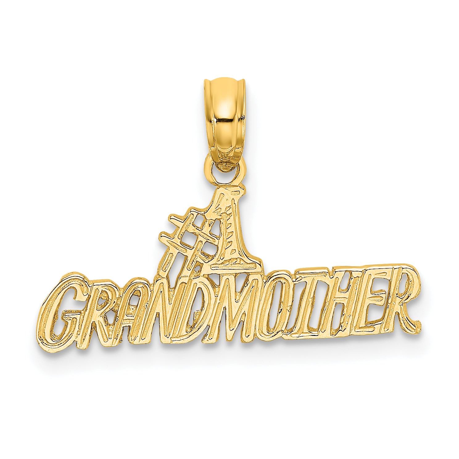 14k  #1 GRANDMOTHER Charm Main image