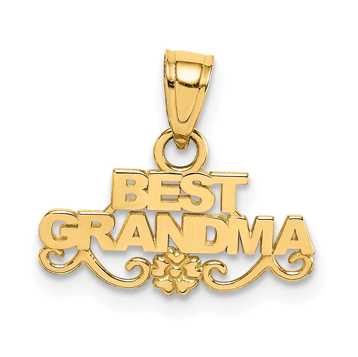 14k BEST GRANDMA Pendant Main image