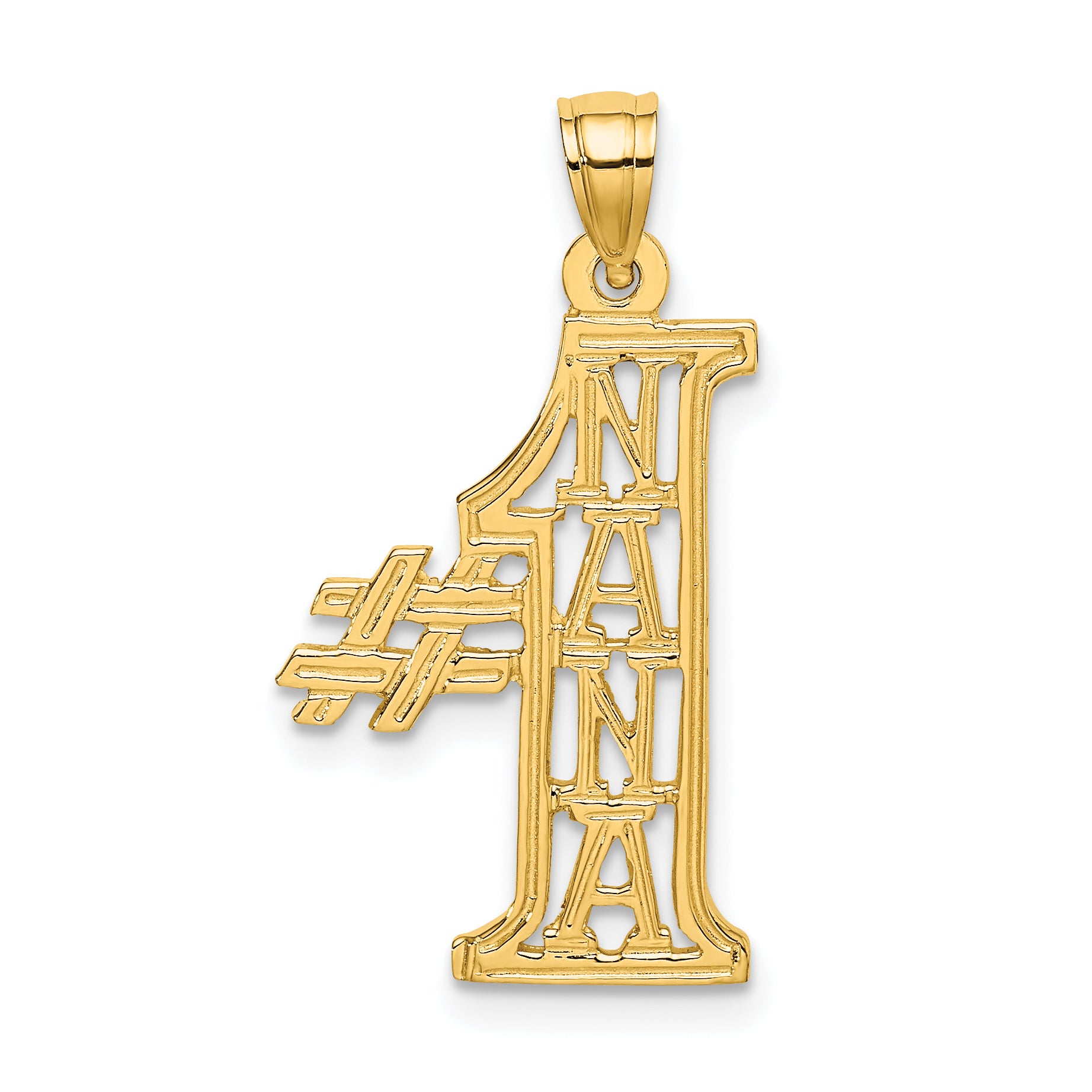 14K #1 NANA  Charm