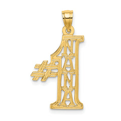 14K #1 NANA  Charm