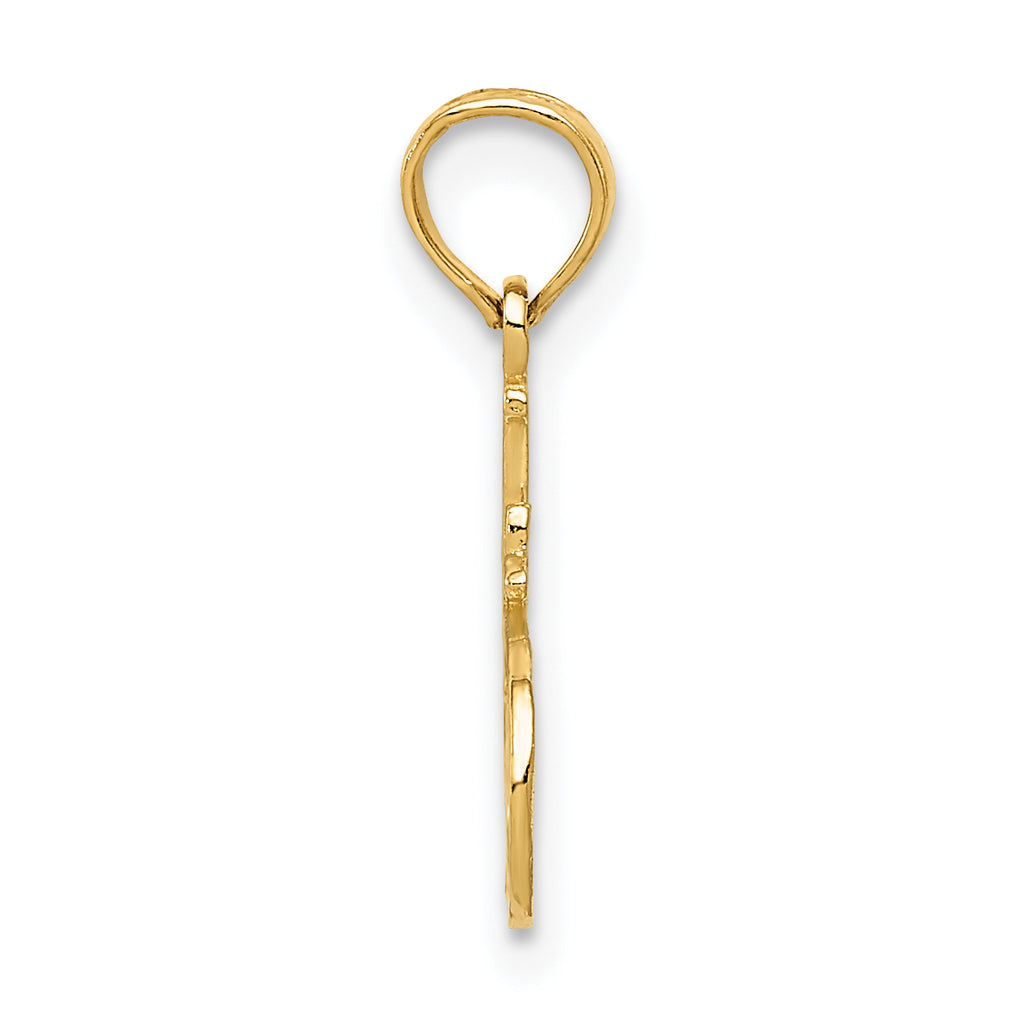 14K Gold GODMOTHER Pendant Solid Casted Design Elegant Gift Ready