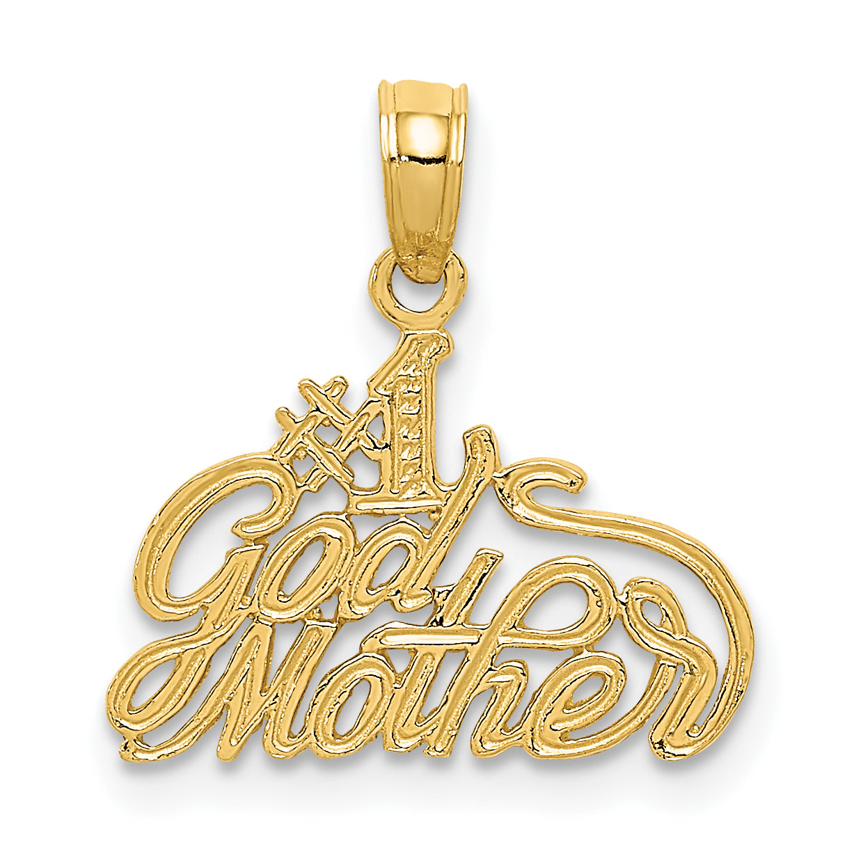 14K #1 GODMOTHER Pendant Main image