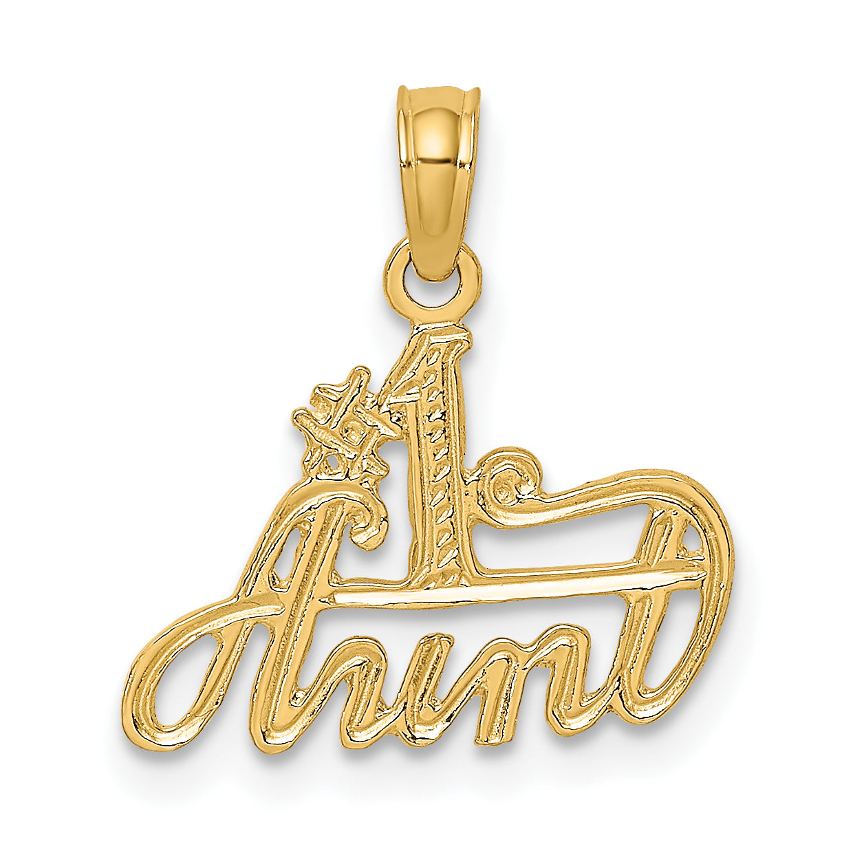 14K #1 AUNT Charm Main image