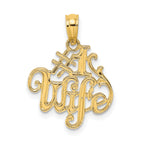 14K #1 WIFE Charm