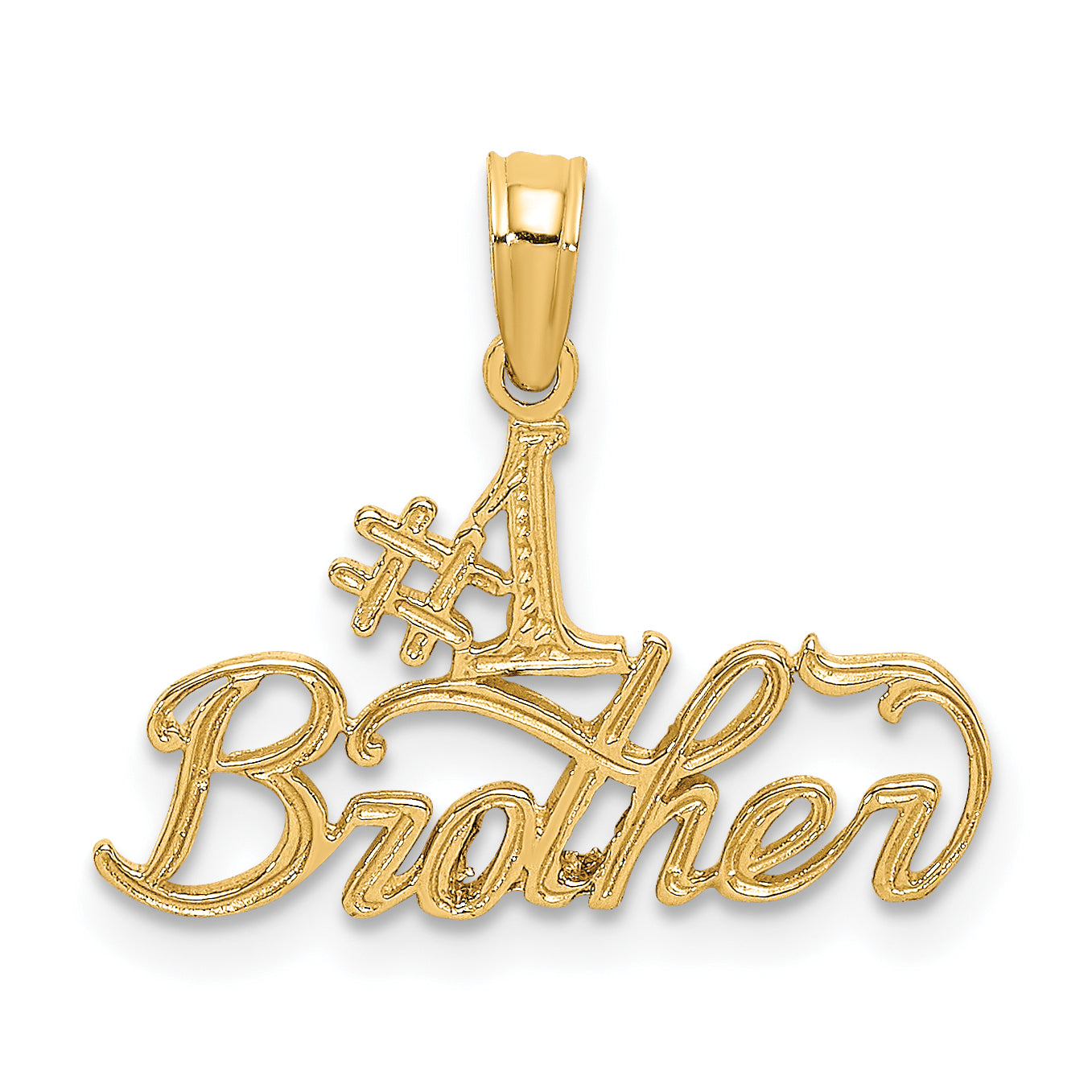 14K #1 BROTHER Charm Main image